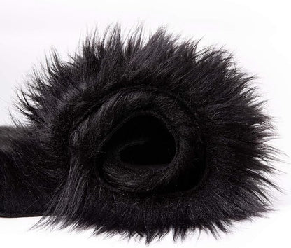 Ashler Faux Fur Rug, Black Area Rugs, Fluffy Sheepskin Fur Rug, Fuzzy Ultra Soft 2 x 6 Ft Rugs, Machine Washable Shag Rug, Nursery Throw Rugs for Bed, Living, Kids Room