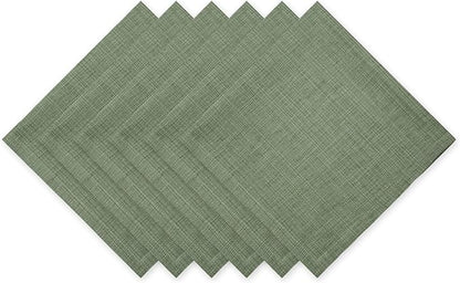 DII Variegated Tabletop Collection, Napkin Set, 20x20, Artichoke Green, 6 Piece