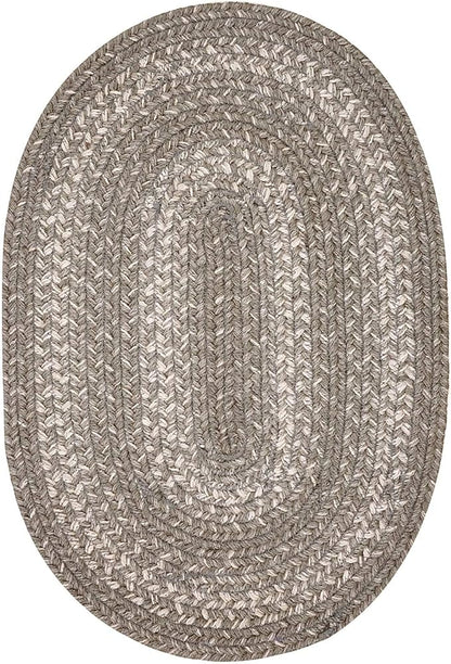 Homespice Grey Cloud Jute Braided Placemats, Warm Country Decor, Set of 4, Grey 13x19 Oval Table Mats - Vibrant Colors, Durable, Easy to Clean and Protects Furniture