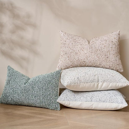 14x36 Blue Decorative Body Pillow Cover for Bed Textured Boucle Striped Chic Morden Boho Accent Farmhouse Rectangular Long Lumbar Throw Pillow Case for Bedroom Living Room Home Decor Couch Sofa