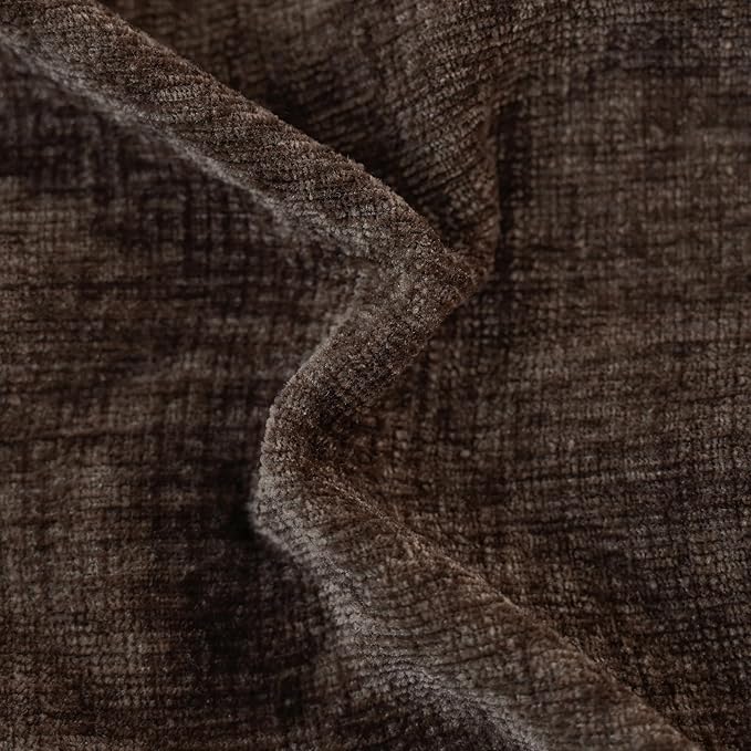 CaliTime Throw Pillow Covers Decorative 16 X 16 Inches Pack of 2 Cotton Thread Stitching Edges Solid Dyed Soft Chenille Cushion Cases for Couch Sofa Bed Living Room Farmhouse Coffee
