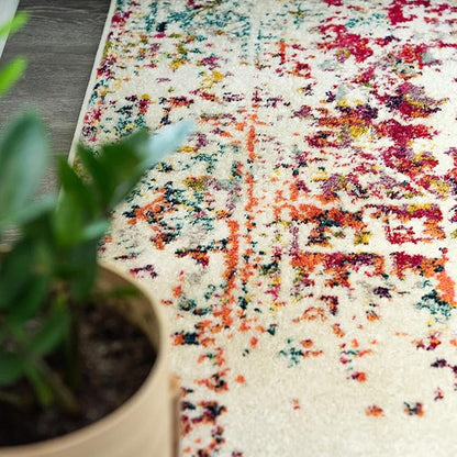 Rugs.com Arlington Collection Rug – 7' x 10' Multi Medium-Pile Rug Perfect for Living Rooms, Large Dining Rooms, Open Floorplans