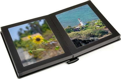 Tuscany Albums Professional Leatherette Bound Slip-in Photo Album, Holds 30 8x10 Photos (15 Page), Black