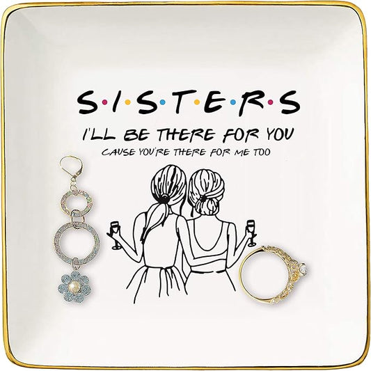 Friends TV Show Jewelry Tray – "I'll Be There for You" Ring Dish & Trinket Holder Gift