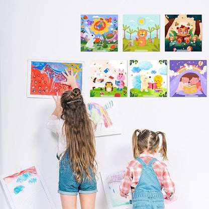 24 Pack Vinyl Record Shelf Wall Mount, 4 Inch Acrylic Wall Mount Shelves, Clear Acrylic Album Record Holder Display, Floating CD Rack Storage Hanger, Floating Walls Shelves