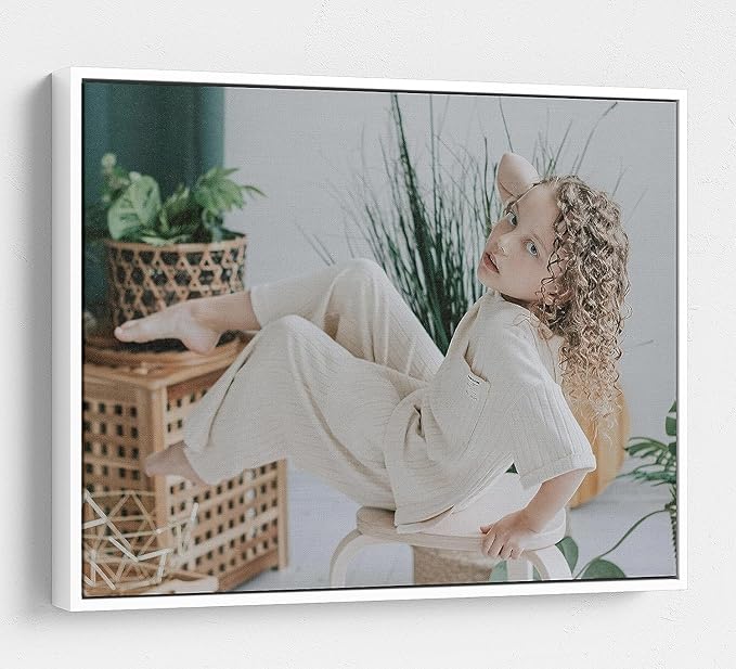 Personalized Custom Canvas Prints: Photo On Canvas (White, 24x36) Transform Your Photos into Stunning Framed Wall Art Digitally Printed Photo To Canvas Ideal for Home Decor, Gifts Keepsakes.Made in Texas, USA