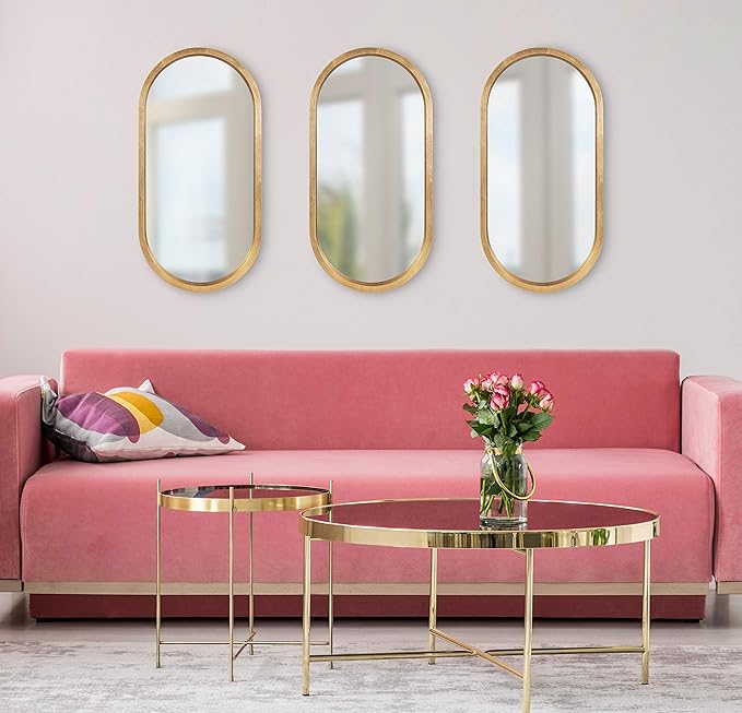 Kate and Laurel Travis Capsule Framed Wall Mirror