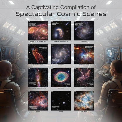 RED EMBER James Webb Space Telescope with Inspirational Quotes 2026 Wall Calendar 12 Month | 12" x 24" Open | Thick & Sturdy Paper | Holiday Gift | Science Space Calendar 2026