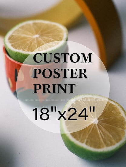 jenesaisquoi Custom Canvas Art Print 18" x 24", Upload Your Photo Image Custom Personalized Photo to Poster Printing Home Decor Wall Art Prints (Unframed)