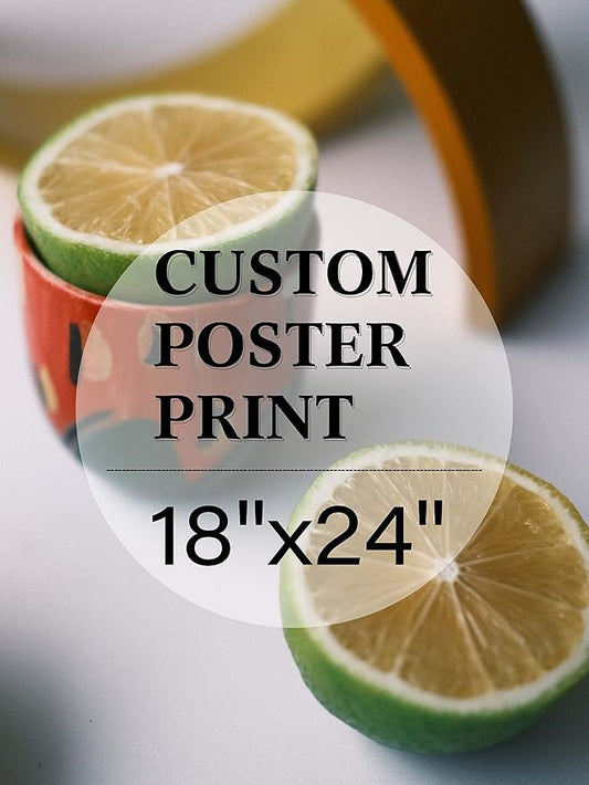 jenesaisquoi Custom Canvas Art Print 18" x 24", Upload Your Photo Image Custom Personalized Photo to Poster Printing Home Decor Wall Art Prints (Unframed)
