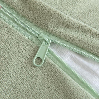 Yaertun Pack of 2 Faux Fur Throw Pillow Covers Decorative Sherpa Boucle Pillow Covers Fuzzy Soft Pillowcases Sheepskin Fleece Cushion Case for Couch Sofa Bed Living Room 20x20 Inch Sage Green