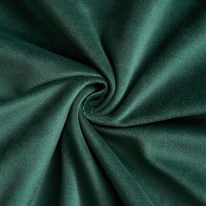 LIGICKY Set of 2 Christmas Dark Green Velvet Lumbar Pillow Covers Modern Minimalist Style Solid Decorative Red Rope Edging Soft Rectangle Cushion Cases for Sofa Bedroom Party Décor, 12 x 20 inch