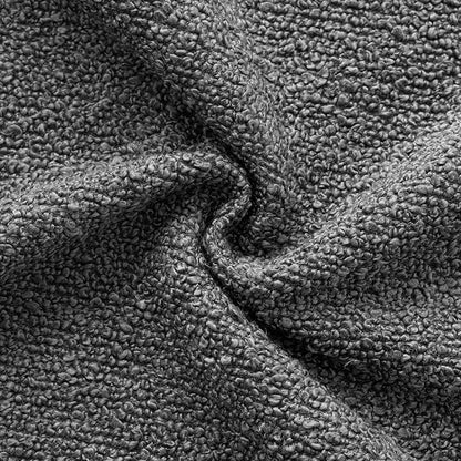 Woaboy Pack of 2 20x20 Inch Decorative Boucle Throw Pillow Covers Textured Square Pillowcaes Accent Solid Cozy Soft Cushion Covers Home Decor for Sofa Couch Living Room Home Decor,Dark Gray