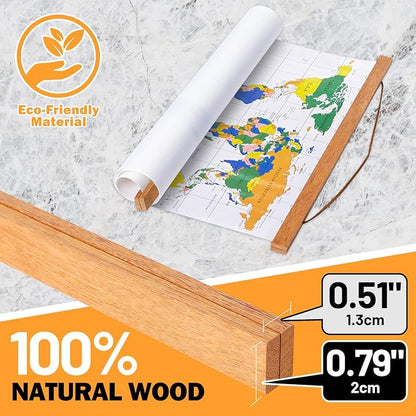21x29 21x28 21x21 Poster Frame, Magnetic Light Wood Wooden Frame Hanger for Photo Picutre Canvas Artwork Art Print Wall Hanging (1 Pack, 21", Teak Wood)