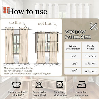 Lajode Olive Green 100% Linen Blackout Curtains for Living Room 63 Inch Long 2 Panels, Thermal Insulated Noise Reducing Window Total Black Out Curtains for Bedroom, Each 52x63 Inch 2 Panels