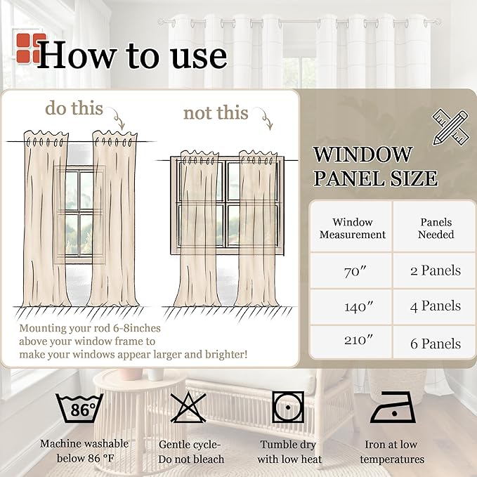 Lajode Linen Blackout Curtains 90 Inch Long, Olive Green Extra Long Curtains for Bedroom Living Room Modern Farmhouse, Thermal Light Blocking Faux Linen Energy Save Drapes Each 52x90 Inch 2 Panels