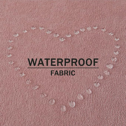 Kevin Textile Valentines Day Decorative Pillow Covers Plush Pink 26x26 Inch Pack of 2 Waterproof Soft Boucle Textured Euro Pillowcases Elegant Accent Pillows for Couch Sofa Chair Bed Home