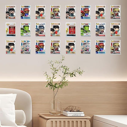 (12 Pack) Black Floating Wall Shelf, Wall Floating Shelves for Funko Pop, Action Figures,Security Cameras, Baby Monitors, Speakers or any small accessories.Weight capacity is 3lb installed by screws.