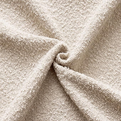 ANRODUO Pack of 2 Textured Boucle Throw Pillow Covers Soft Oatmeal Decorative Accent Solid Pillow Cases Cozy Modern Couch Cushion Case for Chair Sofa Bedroom Living Room Home Decor, 18 x 18 Inch