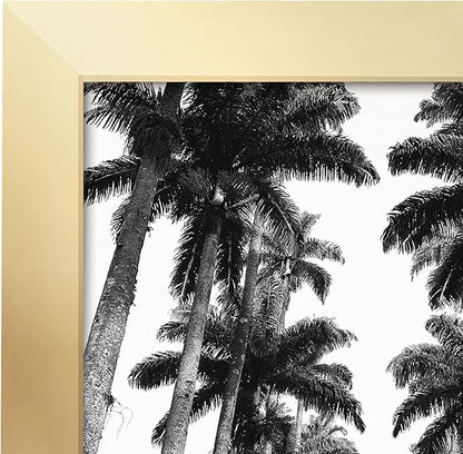 Americanflat 22x28 Poster Frame with Polished Plexiglass - Gold Picture Frame - Wide Photo Frames Made of Engineered Wood for Vertical or Horizontal Wall Display - Epic Collection - Gold