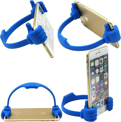 Honsky Cell Phone Tablet Stands (Pack of 5) Thumbs-up Cellphone Holder, Tablet Display Stand, Mobile Smartphone Mount Cradle for Desk Desktop - Universal, Multi-Angle, Cute, Multi-Colored