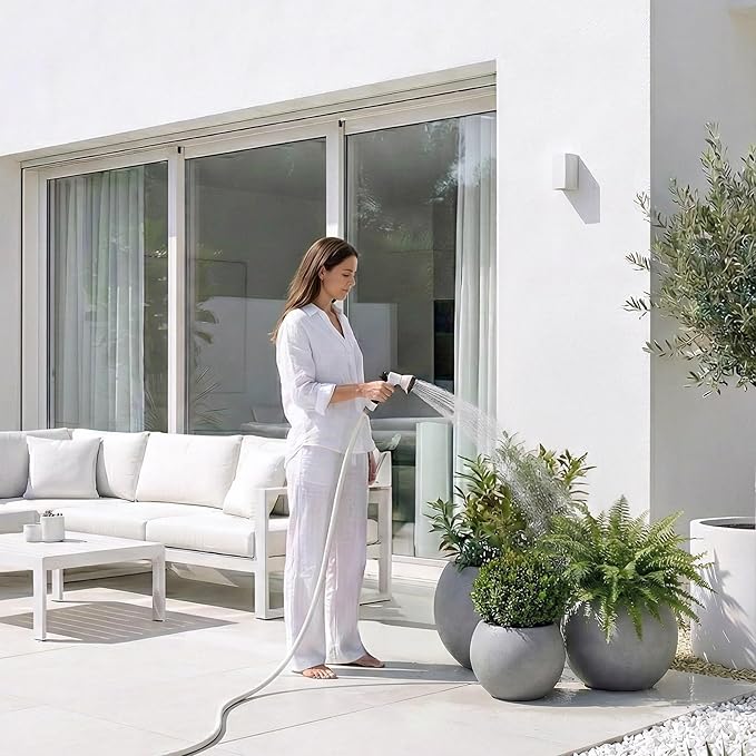 DTY Signature Mount Sherman Modern Indoor Outdoor Fiberstone Sphere Planter, Durable Round Garden Pot, Weather Resistant, Drainage Hole & Rubber Plug - Small, Gray