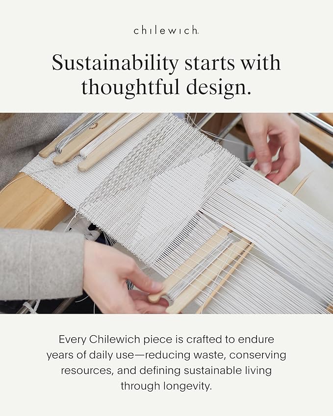 Chilewich Bamboo Placemats Set of 4 - Woven Oval Placemats - Reusable, Stain-Resistant, Indoor/Outdoor Tabletop Protection - 19" x 14" - Smoke