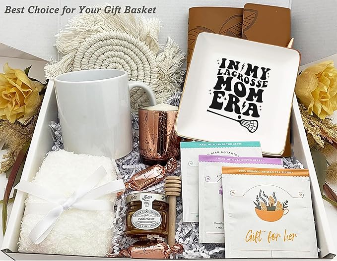 NZY Lacrosse Coach Gifts,in My Lacrosse Mom Era,Game Day Present for Mother,Sport Mom Presents,Mother's Day Birthday Christmas Gifts-Ceramic Jewelry Tray Trinket Holder Ring Dish