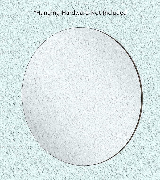 Marketing Holders Acrylic Mirror Round 22" Replacement DIY Reflective Plastic Disc Lightweight Flat for Boats RVs and Classrooms