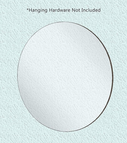 Marketing Holders Acrylic Mirror Round 9 Inch Circle Tile Shower 1/8" Thick Reflective Slab Travel Makeup Home Decor Perfect for DIY Tabletops or Crafts