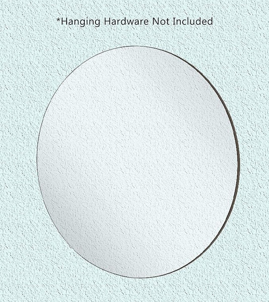 Marketing Holders Acrylic Mirror Round 25" Replacement DIY Reflective Plastic Disc Lightweight Flat for Boats RVs and Classrooms