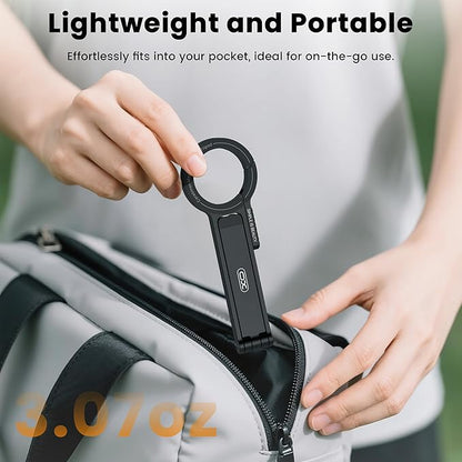 Magnetic Tripod for iPhone, Portable Cell Phone Tripods for Magsafe Strong Suction Pocket Mini Tripod Phone Stand Magnet Phone Mount Compatible with iPhone 17 16 15 14 13 12 Series