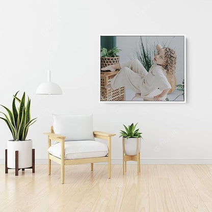 Personalized Custom Canvas Prints: Photo On Canvas (White, 8x10) Transform Your Photos into Stunning Framed Wall Art Digitally Printed Photo To Canvas Ideal for Home Decor, Gifts Keepsakes.Made in Texas, USA