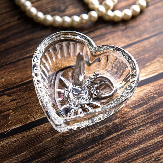 H&D Crystal Ring Holder Dish