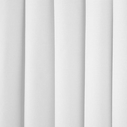 ECLIPSE Kendall Modern Blackout Thermal Rod Pocket Window Curtain for Bedroom or Living Room (1 Panel), 42 X 84, White