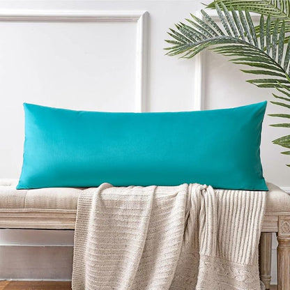 Artscope Luxury Velvet Lumbar Pillow Cover Super Soft Decorative Rectangle Throw Pillow Covers Case Cushion Covers for Sofa Couch Bedroom Car Decor 14x36 Inch Turquoise