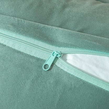 Yaertun Pack of 2 Chenille Textured Decorative Throw Pillow Covers Accent Solid Cushion Cover Soft Cozy Pillow Case with Velvet Back for Couch Sofa Bed Living Room 18x18 Inch Teal