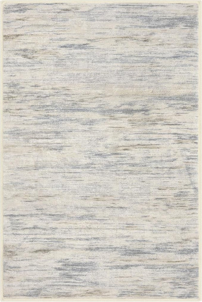 2x3 Modern Abstract Rug for Entryway, Gray Beige Neutral Multi Super Soft Small Washable Area Rug, Non-Slip Kitchen Rugs, Low-Pile Mat for Bedside, Indoor Door Mat