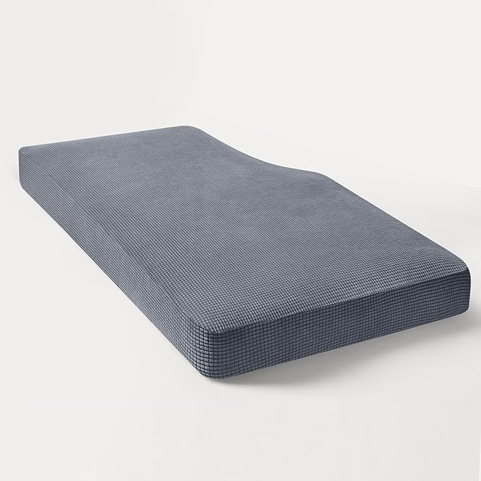 Hokway Stretch Chaise Cover Individual Couch Cushion Slipcovers Reversible Cushion Protector Slipcovers Sofa Cushion Protector Covers (Chaise Cover, Grey)
