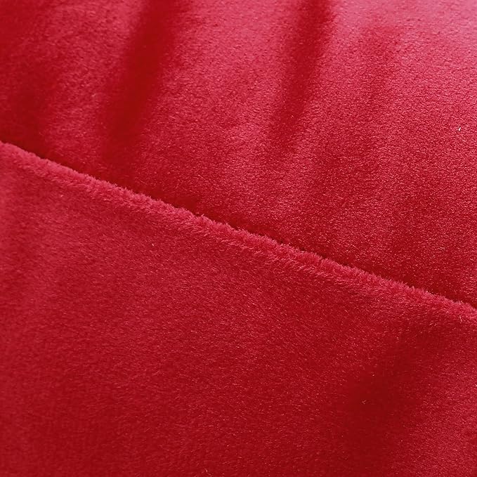 NiNi ALL Decorative Throw Pillow Covers Velvet 22x22 Inch Pack of 2 Red Cushion Covers Soft for Couch Sofa Bedroom Living Room Outdoor