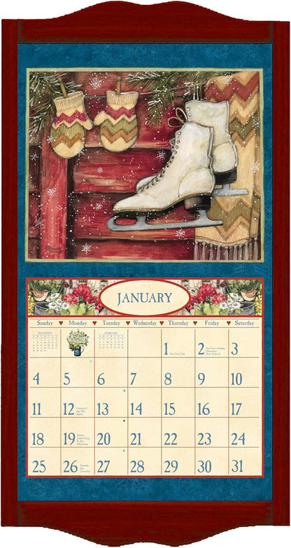 Lang, Classic Wall Calendar Frame - Vintage Red