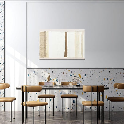 Canvas Wall Art Decor Brown And White Wall Art Decor Artwork for Walls Abstract Wall Art Prints Modern Large Wall Art for Living Room Canvas Art Wall Decor 24" X 36" Bedroom Office Decor