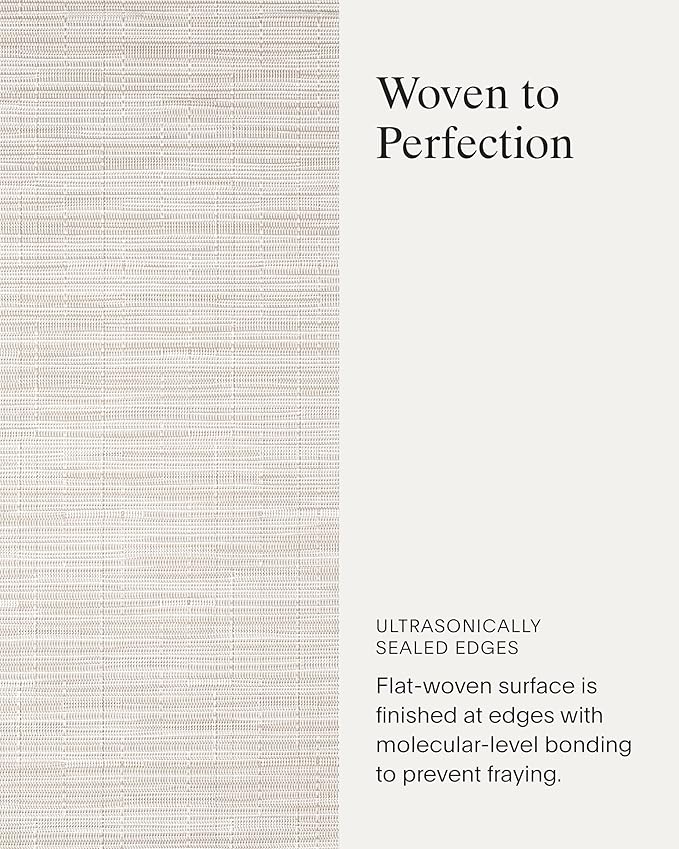 Chilewich Bamboo Placemats Set of 4 - Woven Rectangle Placemats - Reusable, Stain-Resistant, Indoor/Outdoor Tabletop Protection - 18.5" x 13.5" - Coconut