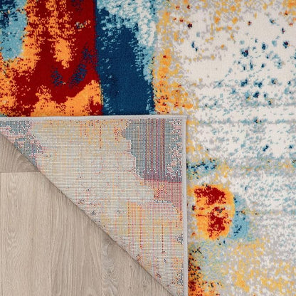 Rugshop Sky Collection Abstract Area Rug, Fade-Resistant Carpet for Open Living Areas or Bedroom,Living Room,Dining Room 7'10" x 10'