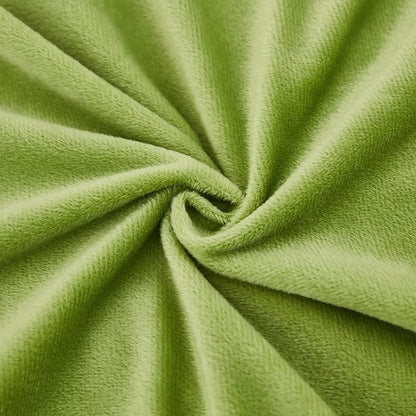 JAUXIO Diamond Pinch Pleated Crystal Velvet Pillowcases 2 Pack Solid Pintuck Throw Cushion Cover for Home Decor Hidden Zipper Closure (Apple Green, Standard)