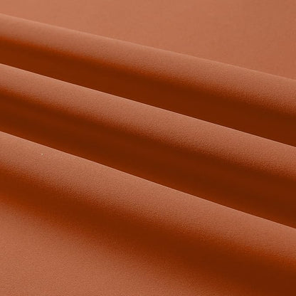 DUALIFE Rust Blackout Curtains Set of 2 Panels 63 Inch Length Solid Energy Efficient Room Darkening Curtains for Living Room Bedroom Thermal Insulated Grommet Top 52x63 Inches Long