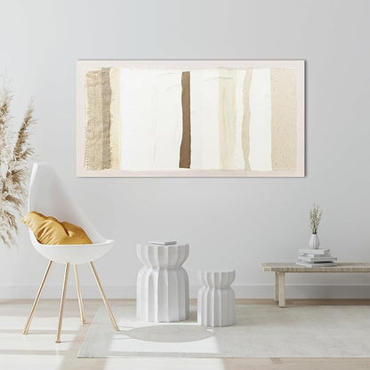 Abstract Wall Art Decor Modern Canvas Art Wall Decor Brown And White Wall Art Decor Minimalist Wall Art Prints Neutral Canvas Wall Art for Living Room 20"X40" for Room Bedroom Office Decor
