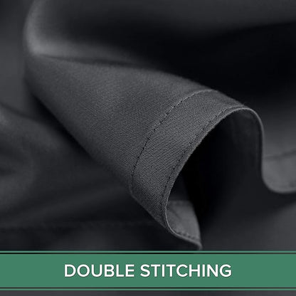 Pure Bamboo Twin Sheets, Genuine 100% Organic Viscose Derived from Bamboo Bed Sheet Set, Luxuriously Soft & Cooling, Double Stitching, 2 Year Quality Promise (Twin, Charcoal)