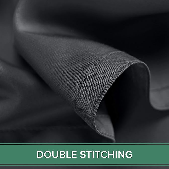 King Pillowcases by Pure Bamboo, Genuine 100% Organic Viscose Derived from Bamboo, Luxuriously Soft & Cooling, Double Stitching, Envelope Closure (2 King Pillowcases, Charcoal)
