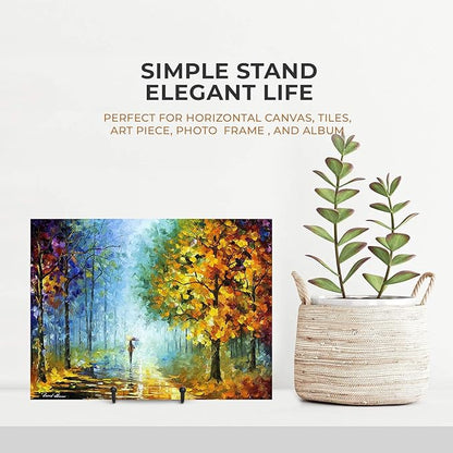 TR-LIFE Plate Stands for Display - 6 Inch Stand + Metal Frame holder stand Picture, Decorative Plate, Book, Photo Easel (2 Pack)
